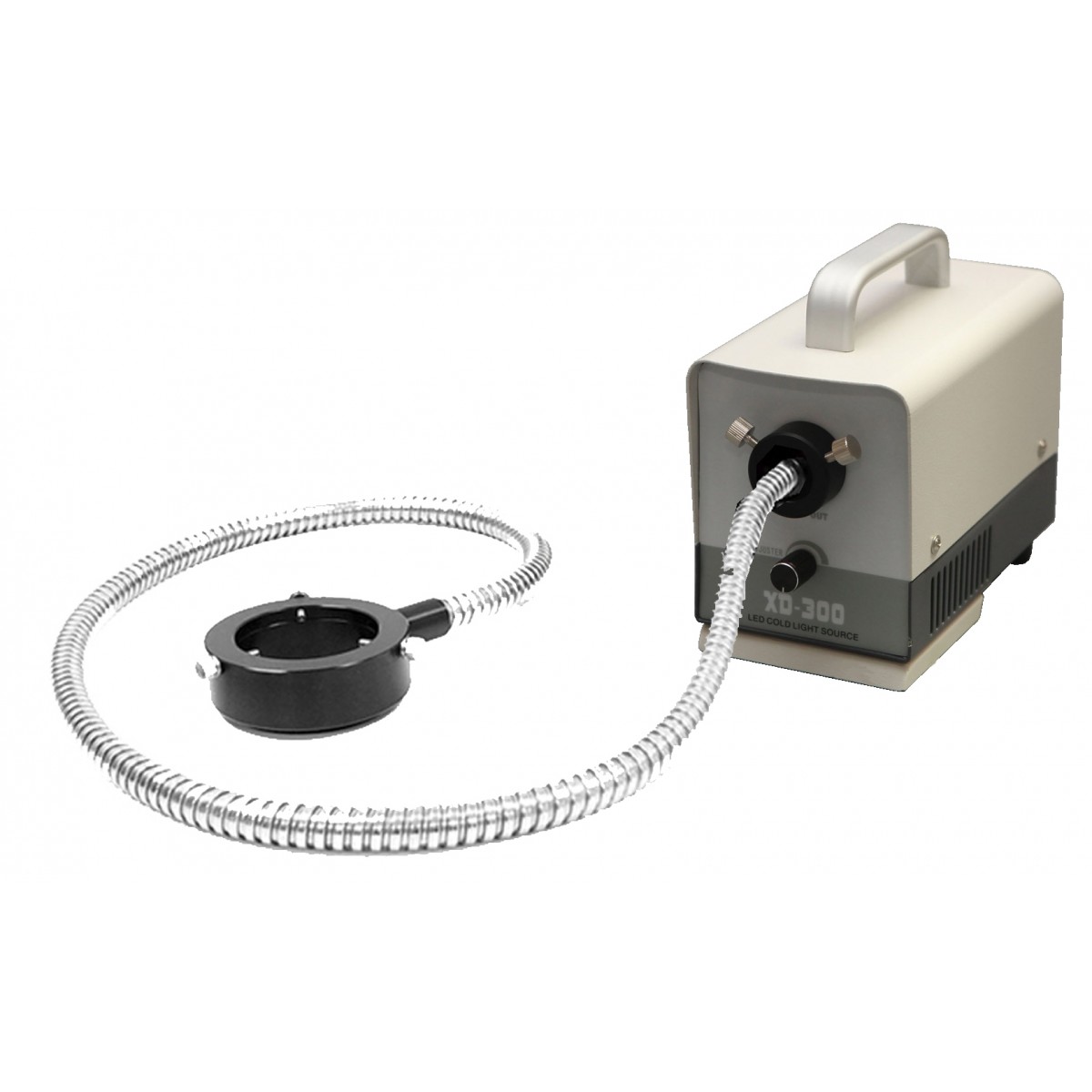 LED Fiber Optic Illuminator with Ring Light