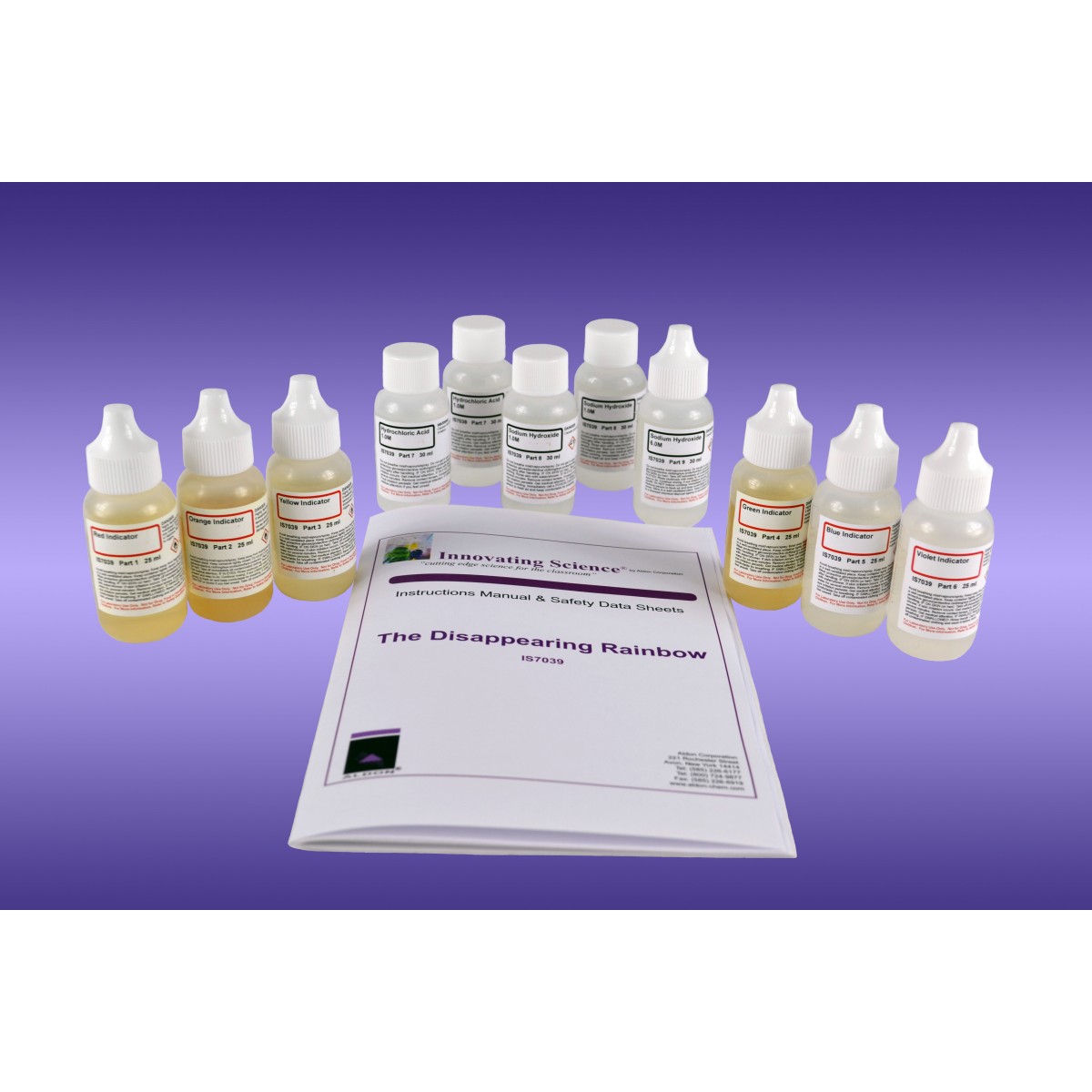 Disappearing Rainbow Demo Kit Demonstration Kits Chemistry