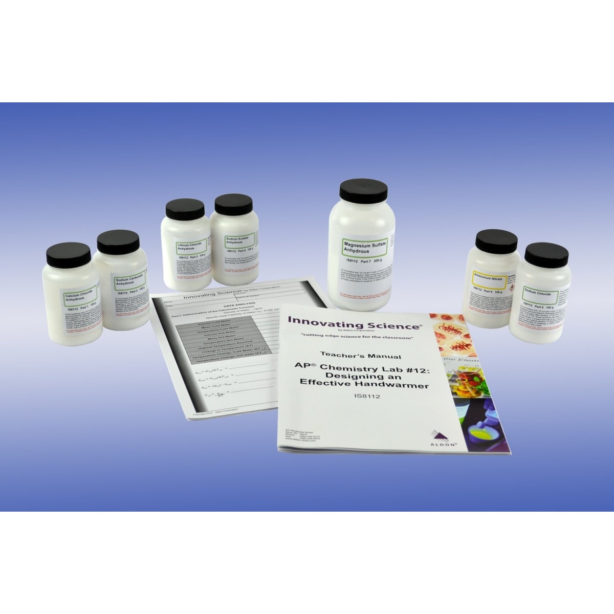 Designing a hand warmer lab data table image