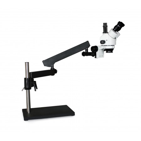 PA-9F Simul-Focal Trinocular Zoom Stereo Microscope - 0.7X - 4.5X Zoom Range