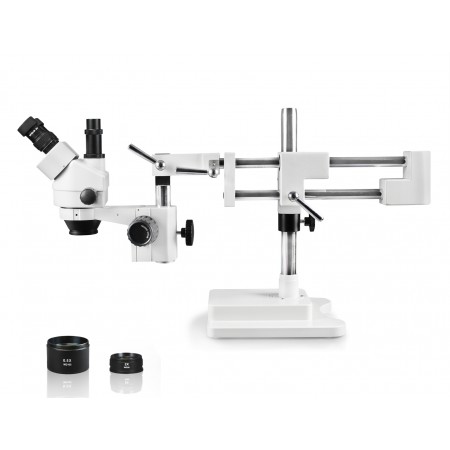 PA-5FZ Simul-Focal Trinocular Zoom Stereo Microscope - 0.7X - 4.5X Zoom Range, 0.5X & 2.0X Auxiliary Lenses
