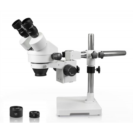PA-3EZ Binocular Zoom Stereo Microscope - 0.7X - 4.5X Zoom Range, 0.5X & 2.0X Auxiliary Lenses