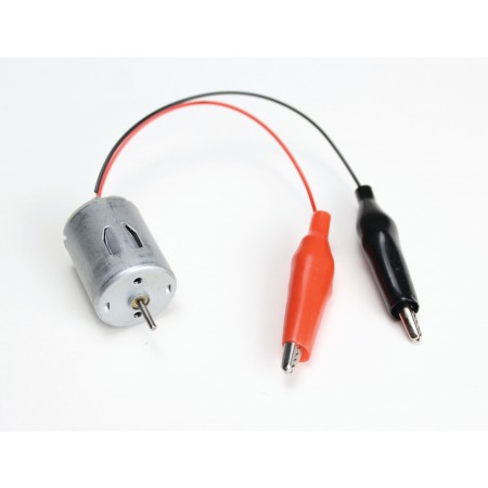 Miniature DC Motor with Alligator Leads