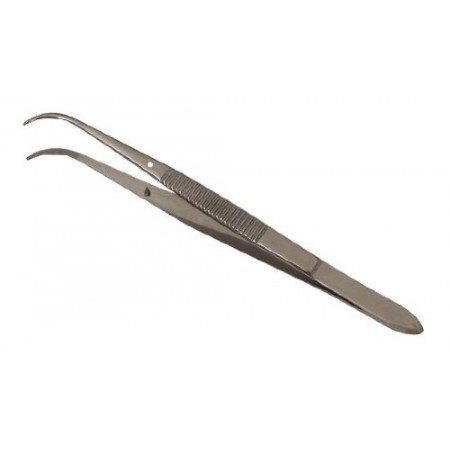 Dissecting Forceps, Stainless Steel, Medium Points, 4.5" Curved