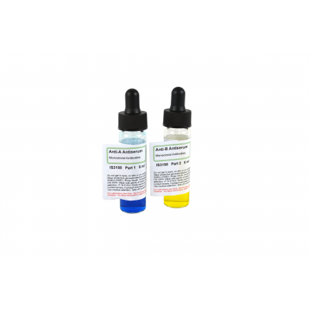 Blood Typing Anti-Sera: Anti-A and Anti-B (Real)