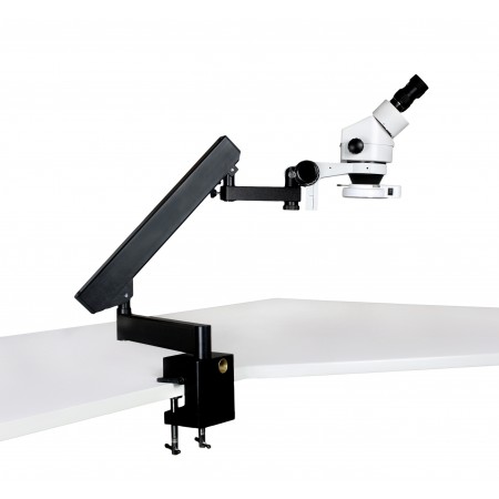 PA-7E-IFR07 Binocular Zoom Stereo Microscope - 0.7X - 4.5X Zoom Range, 144-LED Ring Light