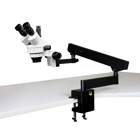 PA-7F Simul-Focal trinocular Zoom Stereo Microscope - 0.7X - 4.5X Zoom Range