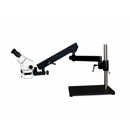 PA-9E-IFR07 Binocular Zoom Stereo Microscope - 0.7X - 4.5X Zoom Range, 144-LED Ring Light