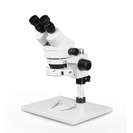 PA-1AE-IFR07 Binocular Zoom Stereo Microscope - 0.7X-4.5X Zoom Range, 144-LED Ring Light