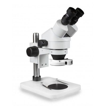 PA-1E-IFR07 Binocular Zoom Stereo Microscope - 0.7X-4.5X Zoom Range, 144-LED Ring Light