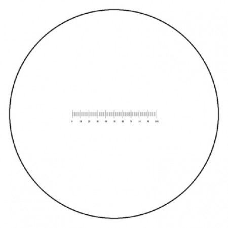 Eyepiece Reticle, 0.1mm Linear Scale, 20mm Diameter