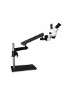 PA-9F Simul-Focal Trinocular Zoom Stereo Microscope - 0.7X - 4.5X Zoom Range