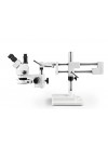 PA-5F-IFR07 Simul-Focal Trinocular Zoom Stereo Microscope - 0.7X - 4.5X Zoom Range, 144-LED Ring Light