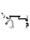 PA-8E-IHL20 Binocular Zoom Stereo Microscope - 0.7X - 4.5X Zoom Range, Dual Gooseneck LED Light