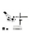 PA-3EZ-IFR07 Binocular Zoom Stereo Microscope - 0.7X - 4.5X Zoom Range, 0.5X & 2.0X Auxiliary Lenses, 144-LED Ring Light