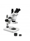 PA-1FZ-IFR07 Simul-Focal Trinocular Zoom Stereo Microscope - 0.7X-4.5X Zoom Range, 0.5X & 2.0X Auxiliary Lenses, 144-LED Ring Light