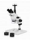 PA-1AFZ-IFR07-10N Simul-Focal Trinocular Zoom Stereo Microscope - 0.7X-4.5X Zoom Range, 0.5X & 2.0X Auxiliary Lenses, 144-LED Ring Light, 10MP Digital Eyepiece Camera