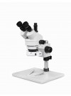 PA-1AF-IFR07 Simul-Focal Trinocular Zoom Stereo Microscope - 0.7X-4.5X Zoom Range, 144-LED Ring Light