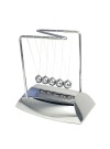Newton's Cradle with Silver Base