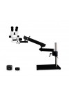 PA-9EZ-IFR07 Binocular Zoom Stereo Microscope - 0.7X - 4.5X Zoom Range, 0.5X & 2.0X Auxiliary Lenses, 144-LED Ring Light