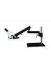 PA-9E-IFR07 Binocular Zoom Stereo Microscope - 0.7X - 4.5X Zoom Range, 144-LED Ring Light
