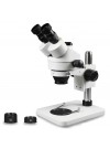 PA-1FZ Simul-Focal Trinocular Zoom Stereo Microscope - 0.7X-4.5X Zoom Range, 0.5X & 2.0X Auxiliary Lenses