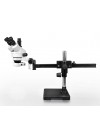 PA-2AF-IFR07 Simul-Focal Trinocular Zoom Stereo Microscope - 0.7X-4.5X Zoom Range, 144-LED Ring Light