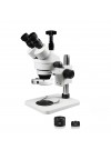 PA-1AFZ-IFR07-5607NS Simul-Focal Trinocular Zoom Stereo Microscope - 0.7X-4.5X Zoom Range, 0.5X & 2.0X Auxiliary Lenses, 144-LED Ring Light, 16MP Digital Camera