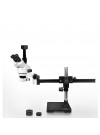 PA-2AFZ-IFR07-5N Simul-Focal Trinocular Zoom Stereo Microscope - 0.7X-4.5X Zoom Range, 0.5X & 2.0X Auxiliary Lenses, 144-LED Ring Light, 5MP Digital CMOS Camera