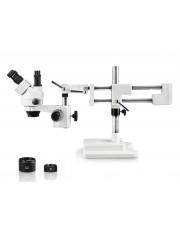 PA-5FZ Simul-Focal Trinocular Zoom Stereo Microscope - 0.7X - 4.5X Zoom Range, 0.5X & 2.0X Auxiliary Lenses 