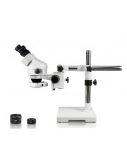 PA-3EZ-IFR07 Binocular Zoom Stereo Microscope - 0.7X - 4.5X Zoom Range, 0.5X & 2.0X Auxiliary Lenses, 144-LED Ring Light 