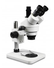 PA-1F Simul-Focal Trinocular Zoom Stereo Microscope - 0.7X-4.5X Zoom Range 