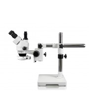 PA-3F-IFR07 Simul-Focal Trinocular Zoom Stereo Microscope - 0.7X - 4.5X Zoom Range, 144-LED Ring Light 