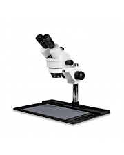 PA-10F Simul-Focal Trinocular Zoom Stereo Microscope - 0.7X - 4.5X Zoom Range 