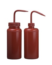 Red Wash Bottles 