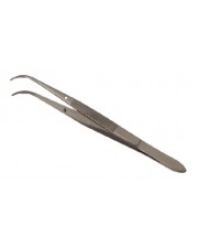 Dissecting Forceps, Stainless Steel, Medium Points, 4.5" Curved 