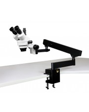 PA-7F Simul-Focal trinocular Zoom Stereo Microscope - 0.7X - 4.5X Zoom Range 