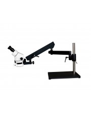 PA-9E-IFR07 Binocular Zoom Stereo Microscope - 0.7X - 4.5X Zoom Range, 144-LED Ring Light 