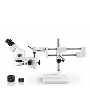 PA-5EZ-IFR07 Binocular Zoom Stereo Microscope - 0.7X - 4.5X Zoom Range, 0.5X & 2.0X Auxiliary Lenses, 144-LED Ring Light 