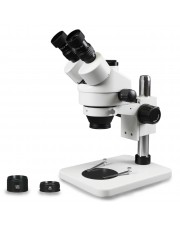 PA-1FZ Simul-Focal Trinocular Zoom Stereo Microscope - 0.7X-4.5X Zoom Range, 0.5X & 2.0X Auxiliary Lenses 