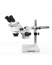 PA-3FZ-IFR07-5607NS Simul-Focal Trinocular Zoom Stereo Microscope - 0.7X - 4.5X Zoom Range, 0.5X & 2.0X Auxiliary Lenses, 144-LED Ring Light, 16MP Digital Camera 