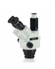 Simul-Focal Trinocular Zoom Stereo Microscope Head with Lockable Zoom 