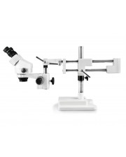 PA-5EX-IFR07 Binocular Zoom Stereo Microscope - 0.7X - 4.5X Zoom Range, 0.5X Auxiliary Lens, 144-LED Ring Light 