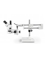 PA-5FX-IFR07 Simul-Focal Trinocular Zoom Stereo Microscope - 0.7X - 4.5X Zoom Range, 0.5X Auxiliary Lens, 144-LED Ring Light 