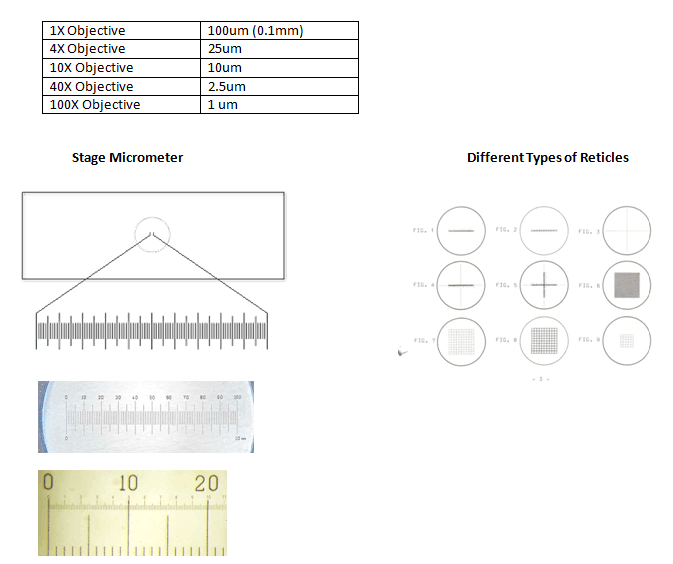 Measuring with Reticles & Micrometers